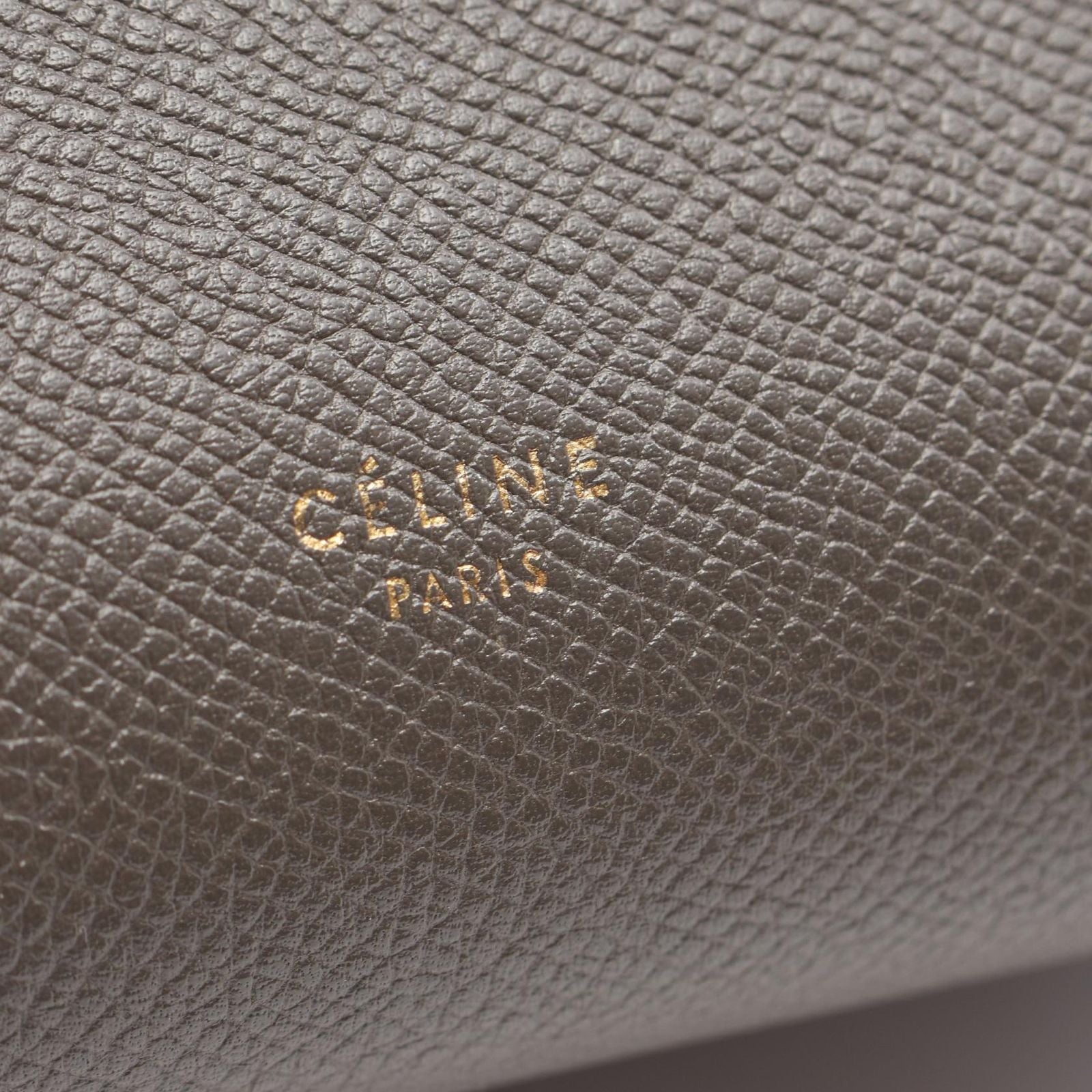 Celine Belt Bag Micro 2-Way Gray Leather — view 4