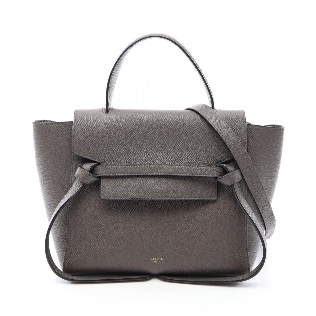 Celine Belt Bag Micro 2-Way Gray Leather