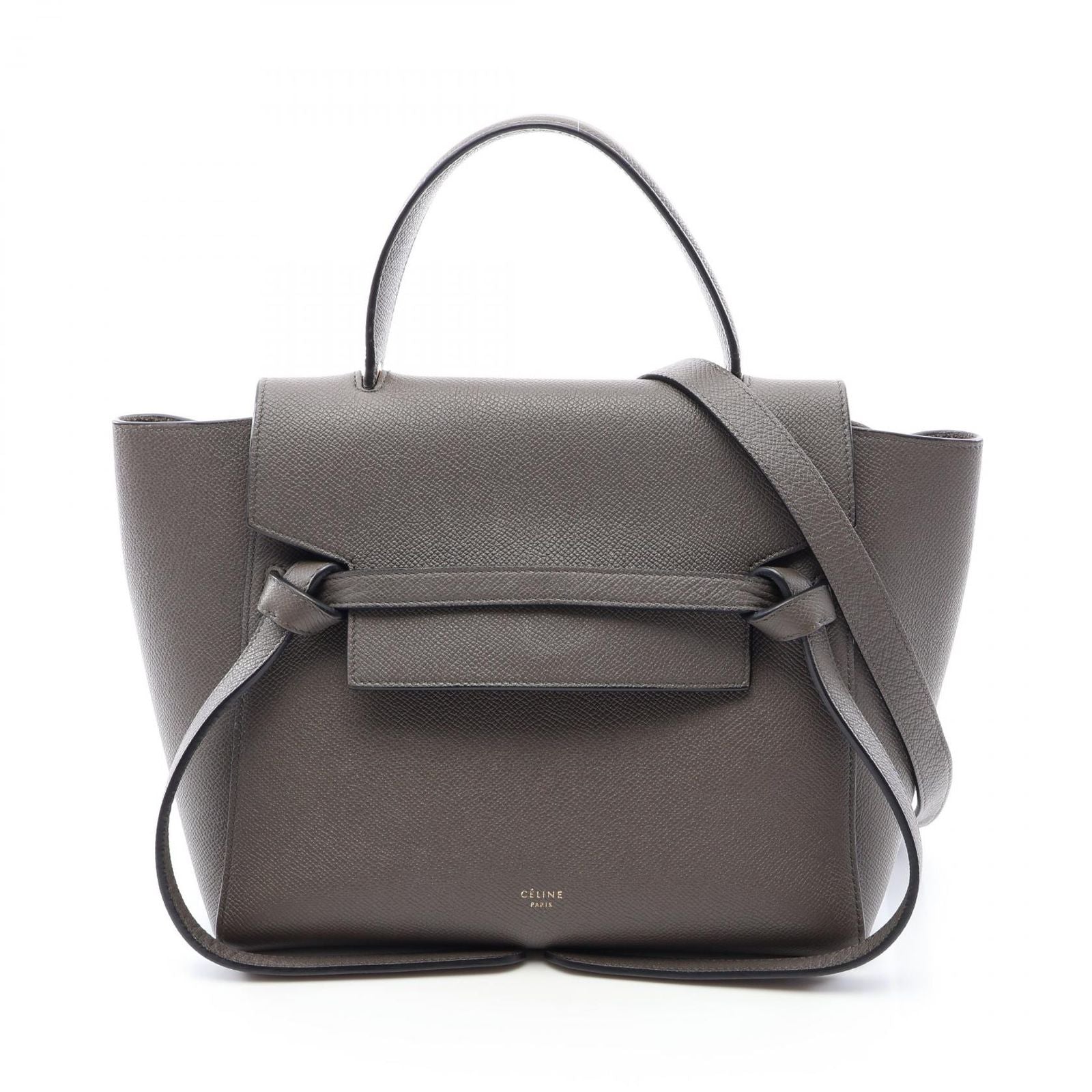 Celine Belt Bag Micro 2-Way Gray Leather