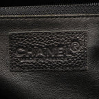 Chanel Quilted Bowling Bag Black Caviar Leather — view 4