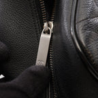 Chanel Quilted Bowling Bag Black Caviar Leather — view 9