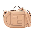 Fendi O-rock Small Camera Bag Pink Beige Leather