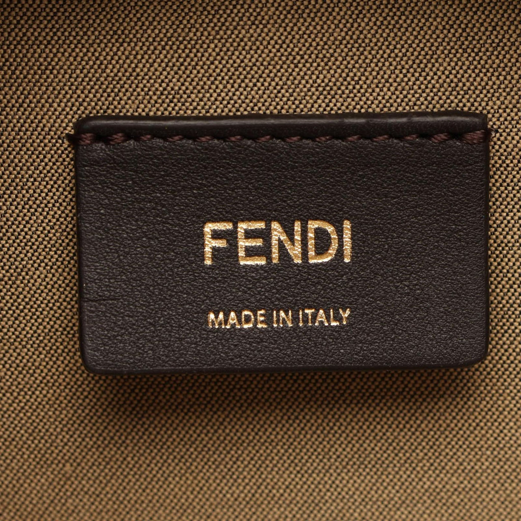 Fendi O-rock Small Camera Bag Pink Beige Leather — view 4