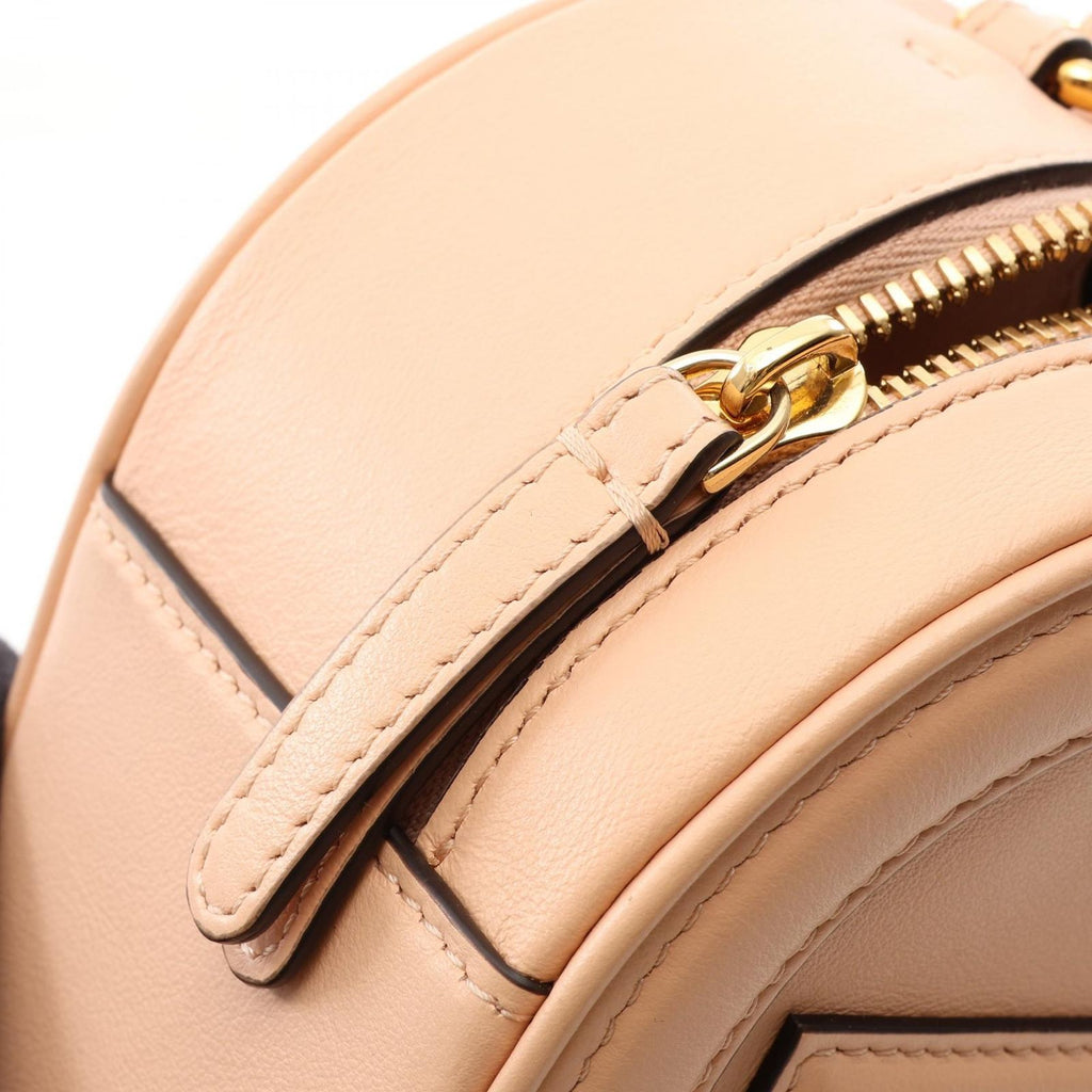 Fendi O-rock Small Camera Bag Pink Beige Leather — view 6