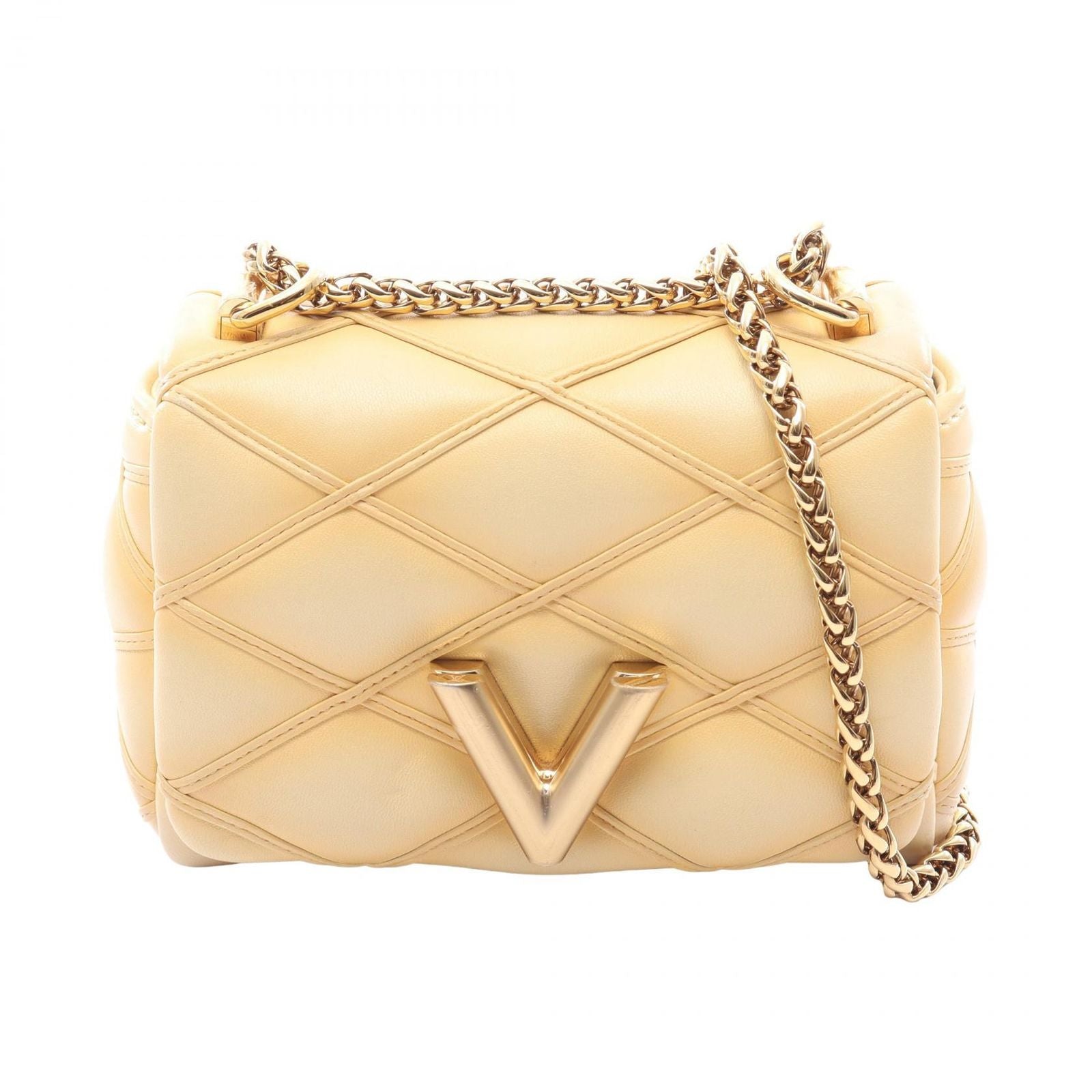 Louis Vuitton Shoulder Bag Pico Maltage Banana Yellow Leather