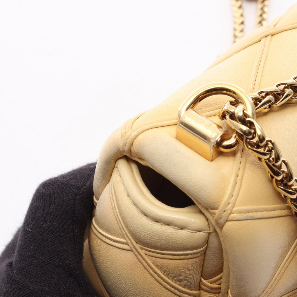 Louis Vuitton Shoulder Bag Pico Maltage Banana Yellow Leather — view 7