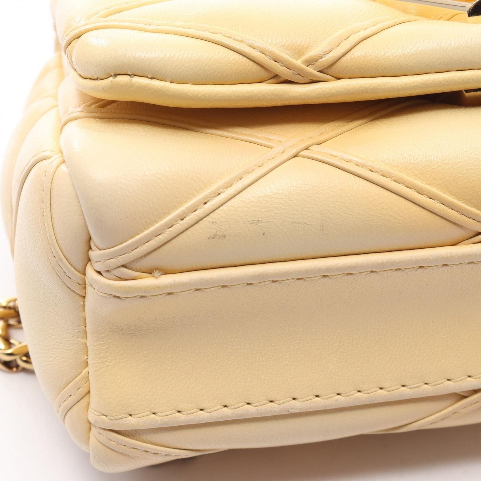 Louis Vuitton Shoulder Bag Pico Maltage Banana Yellow Leather — view 6