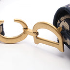 Dior Handbag Saddle Oblique Navy Canvas — view 6