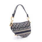 Dior Handbag Saddle Oblique Navy Canvas — view 2