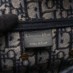 Dior Handbag Saddle Oblique Navy Canvas — view 4