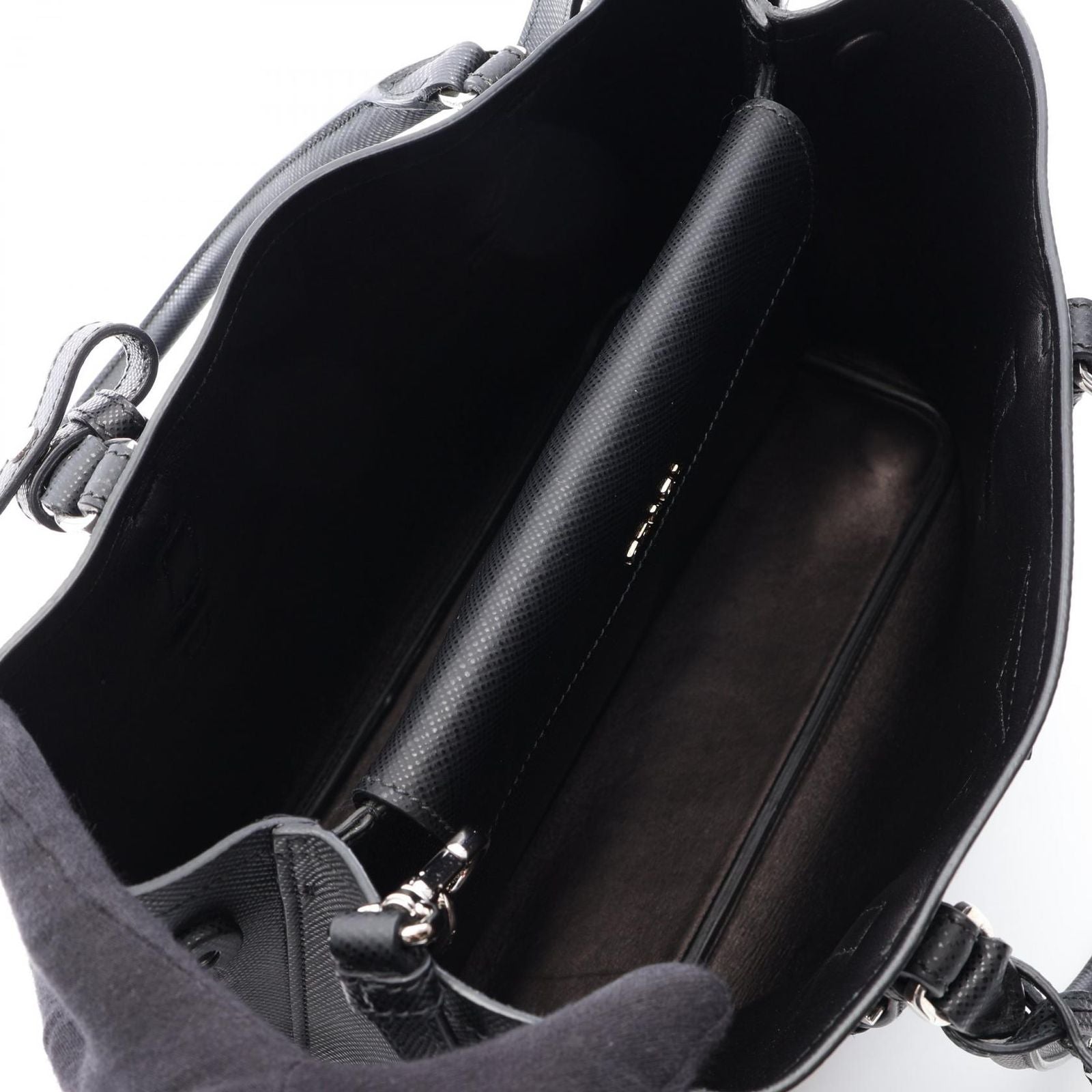 Prada Tote Saffiano Cuir 2-Way Black — view 3