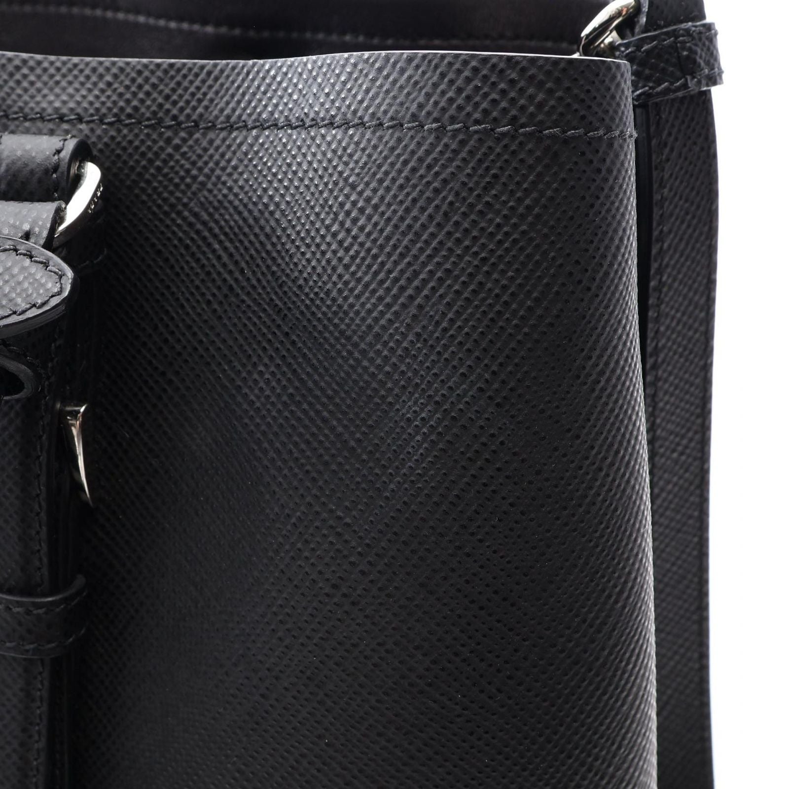 Prada Tote Saffiano Cuir 2-Way Black — view 8