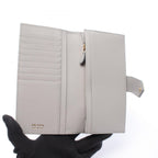 Prada Bifold Wallet Light Gray Leather — view 3