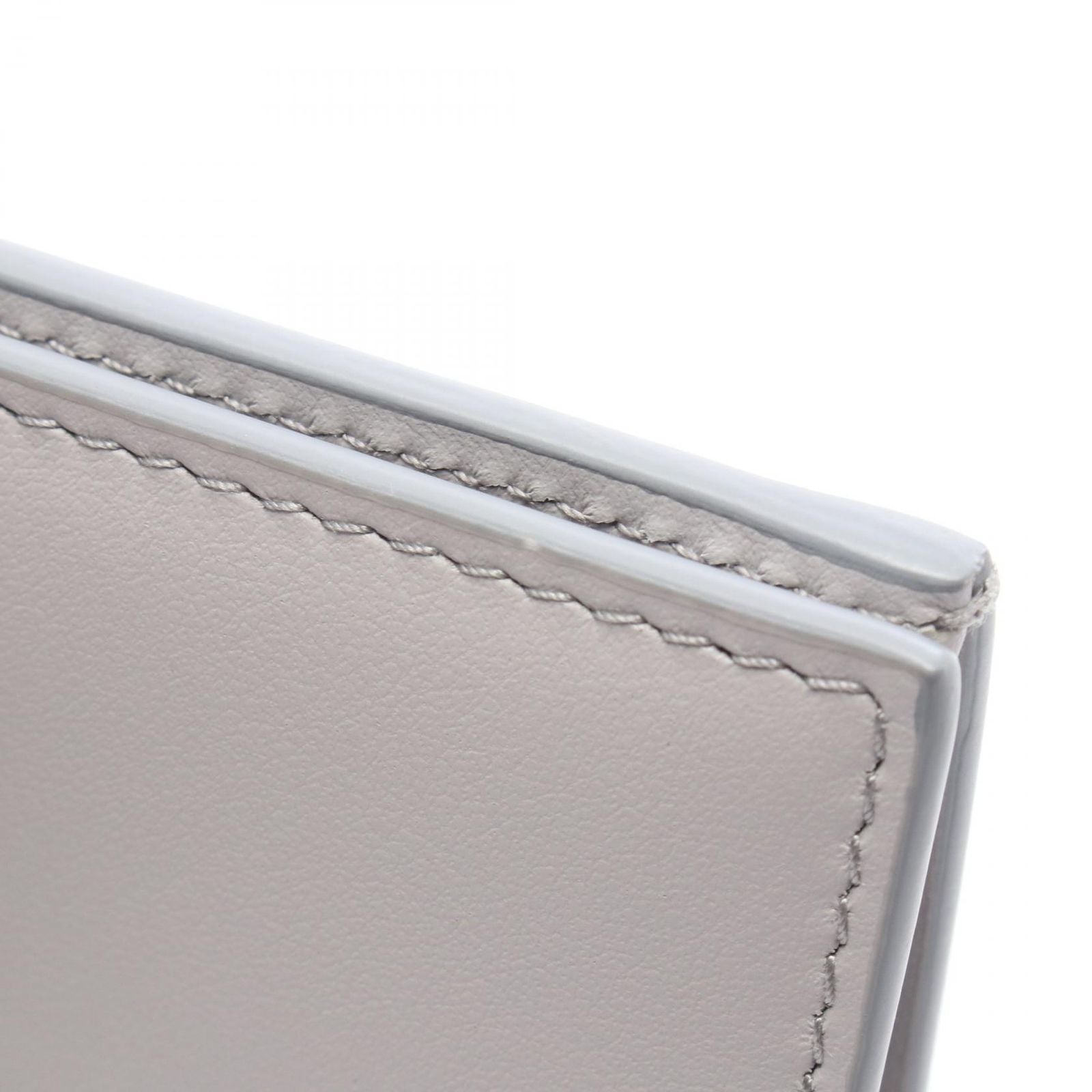 Prada Bifold Wallet Light Gray Leather — view 7