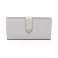 Prada Bifold Wallet Light Gray Leather
