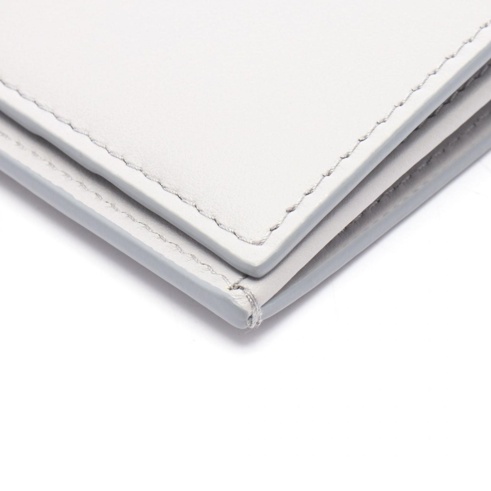Prada Bifold Wallet Light Gray Leather — view 6