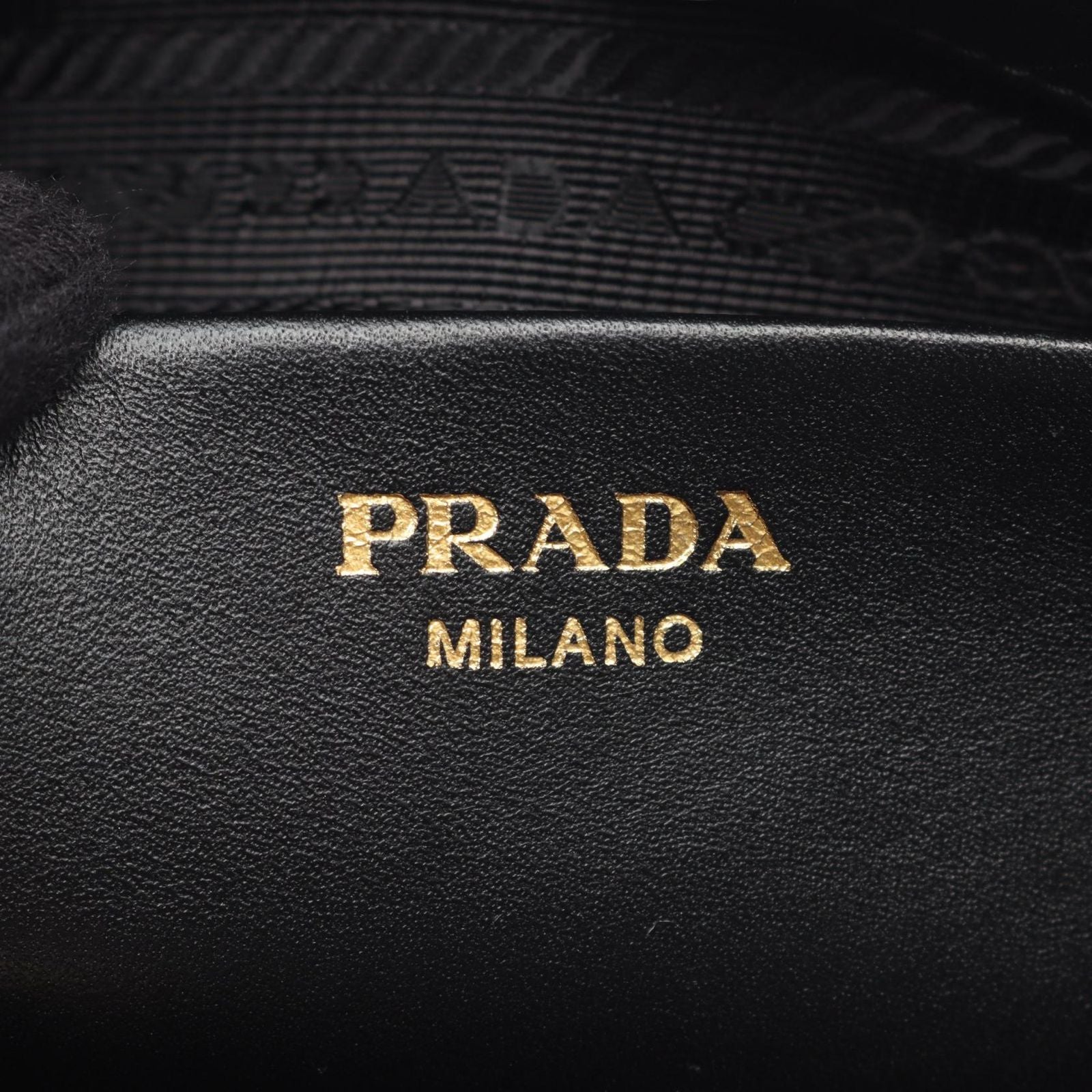 Prada Handbag Tessuto Soft CA 2-Way Black Leather Gathered Tote — view 4