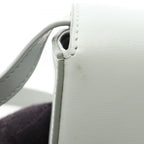 Celine Shoulder Bag Mini Claude Pale Blue Leather Triomphe — view 6