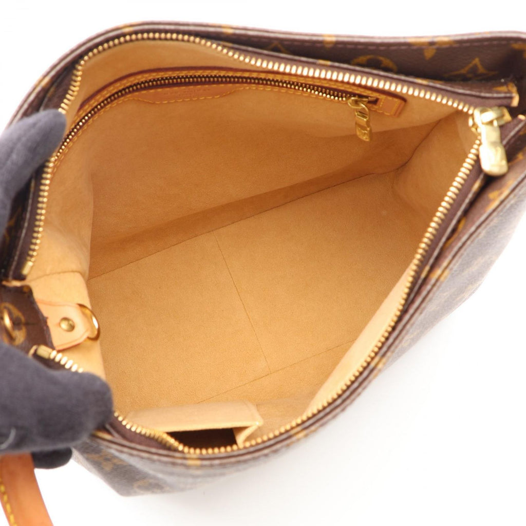 Louis Vuitton Shoulder Bag Looping GM Canvas Leather — view 3
