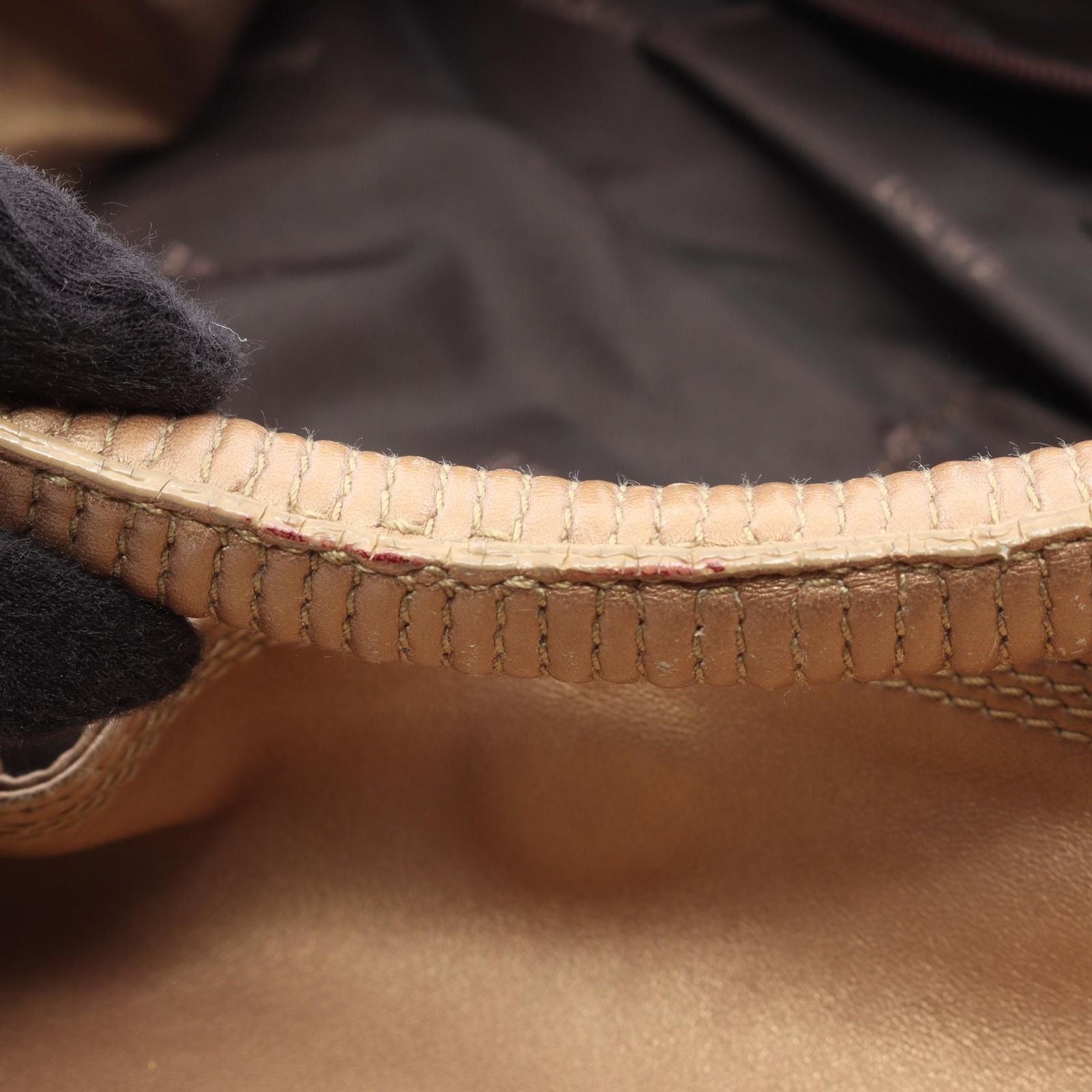 Loewe Handbag Nappa Aire Gold Leather — view 5
