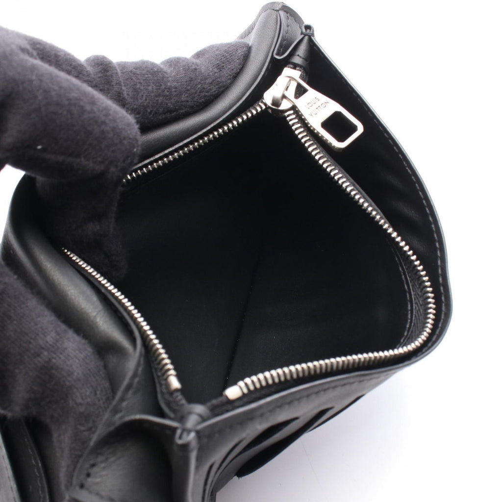 Louis Vuitton Bifold Wallet Portefeuille Brazza NM Noir Leather — view 4
