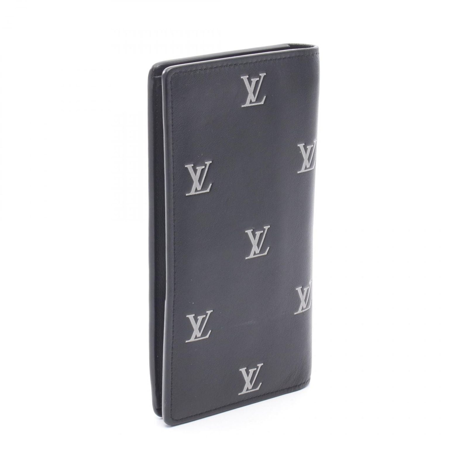 Louis Vuitton Bifold Wallet Portefeuille Brazza NM Noir Leather — view 2