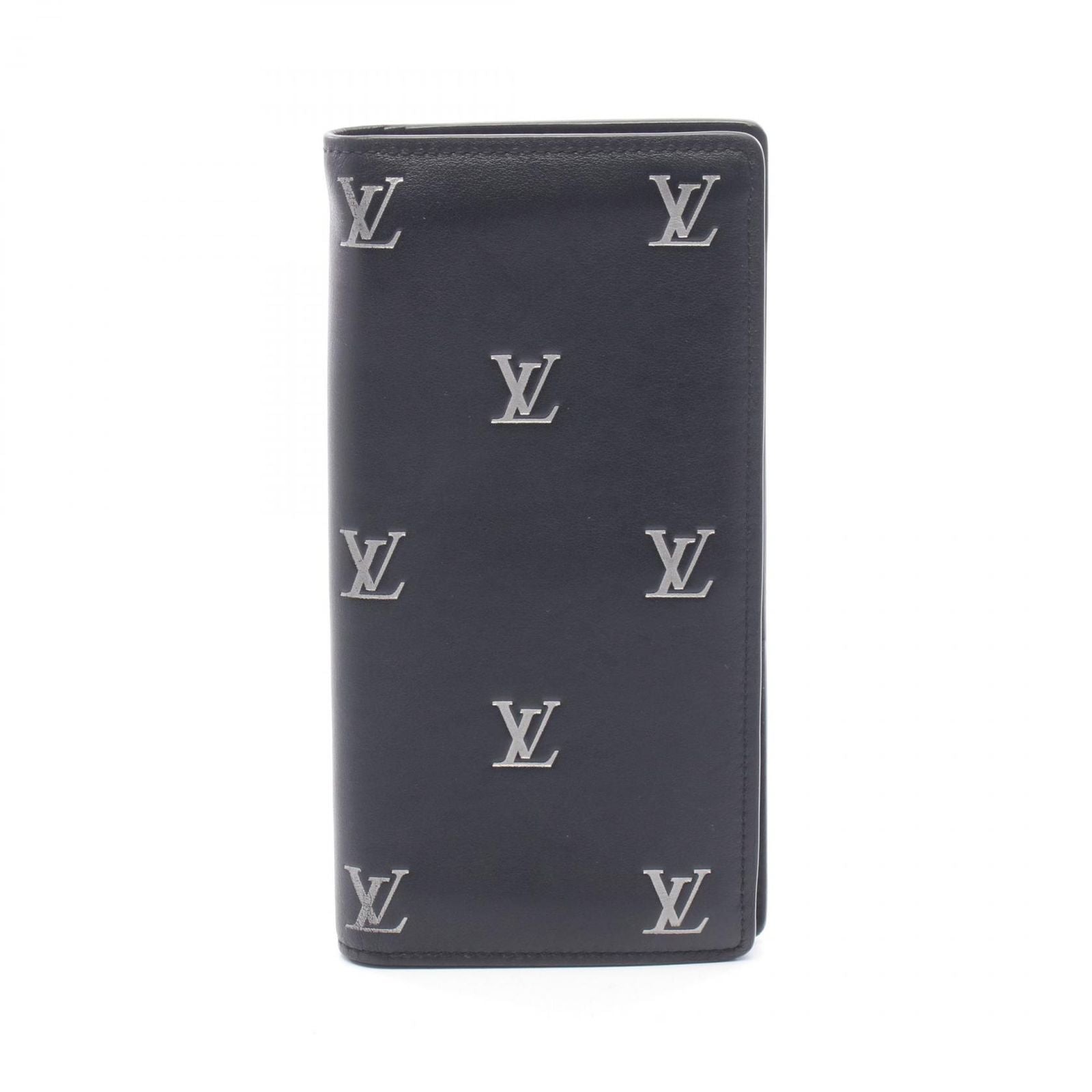 Louis Vuitton Bifold Wallet Portefeuille Brazza NM Noir Leather