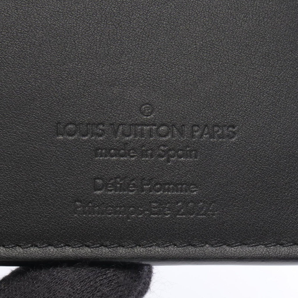 Louis Vuitton Bifold Wallet Portefeuille Brazza NM Noir Leather — view 5