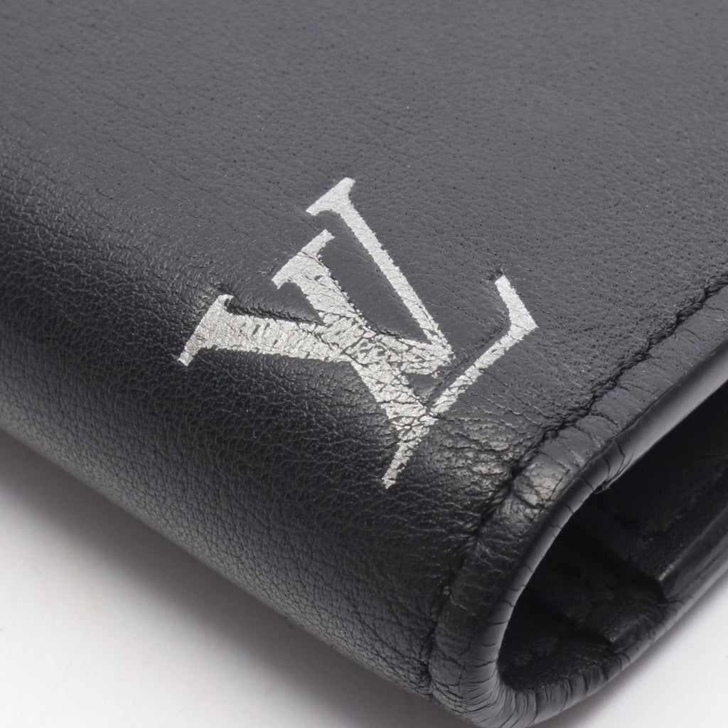 Louis Vuitton Bifold Wallet Portefeuille Brazza NM Noir Leather — view 8