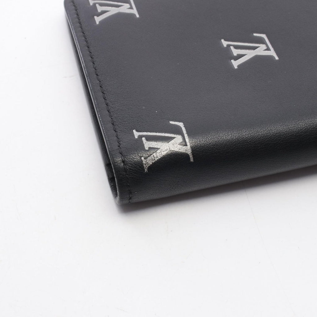 Louis Vuitton Bifold Wallet Portefeuille Brazza NM Noir Leather — view 7