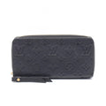 Louis Vuitton Round Wallet Zippy Noir Leather