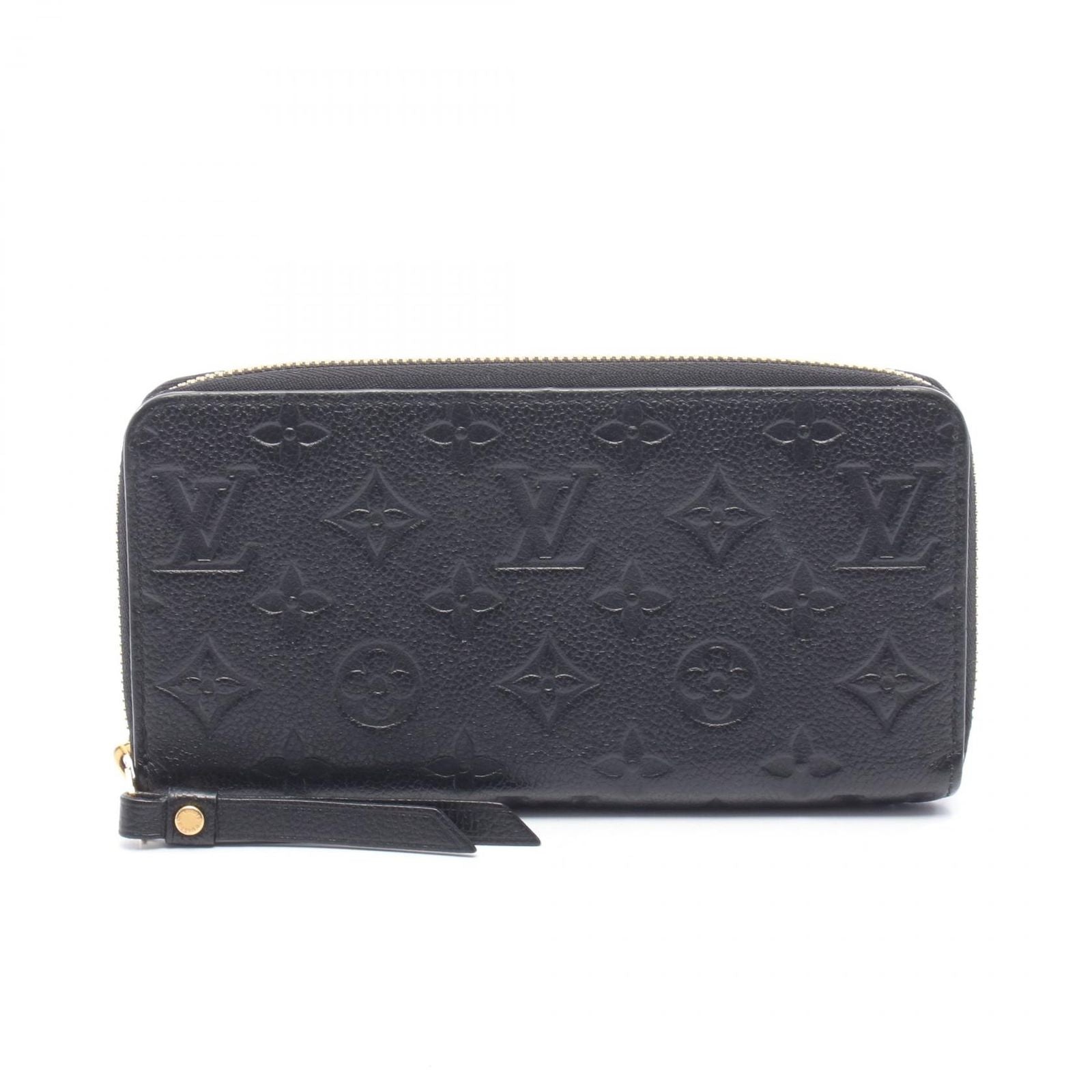Louis Vuitton Round Wallet Zippy Noir Leather
