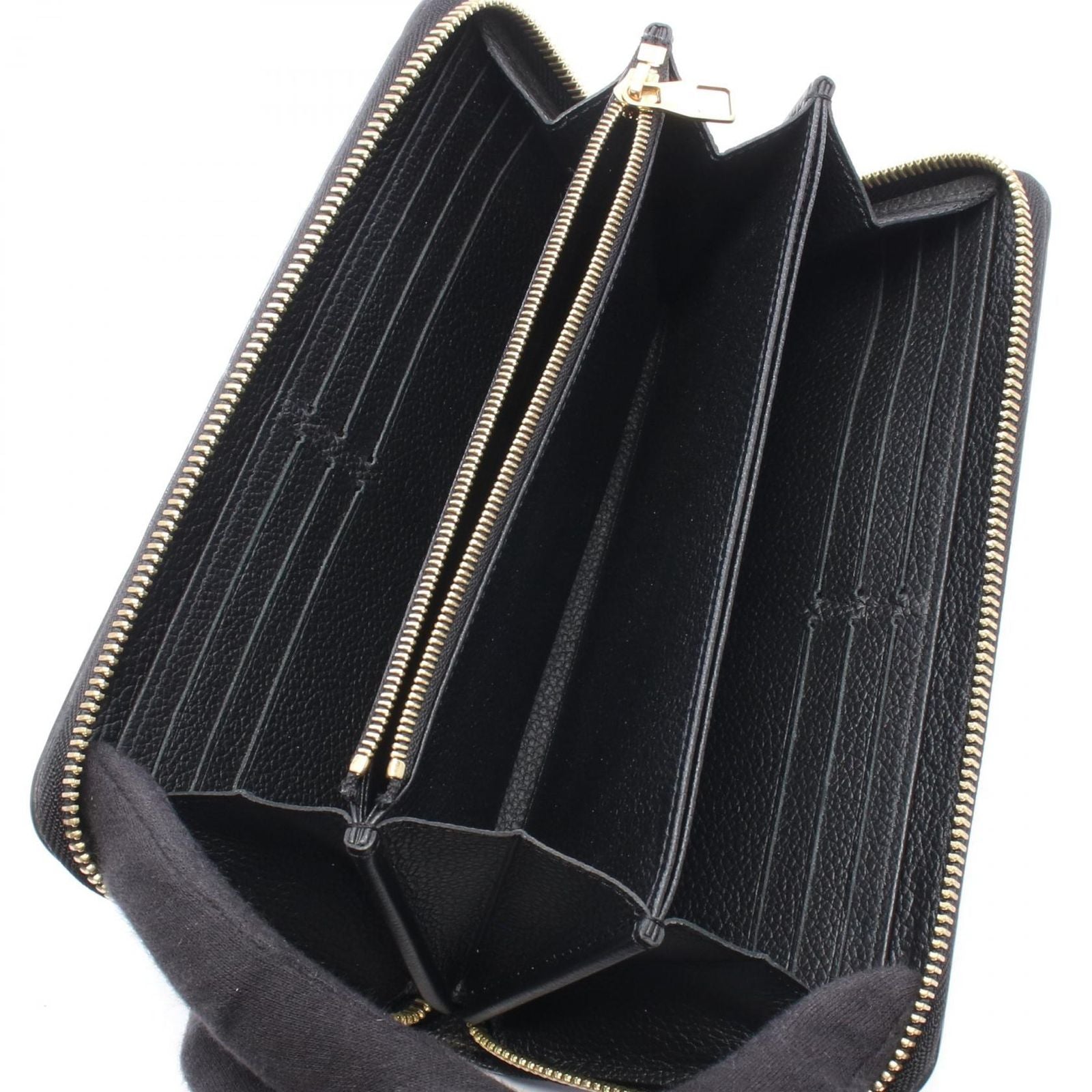 Louis Vuitton Round Wallet Zippy Noir Leather — view 3