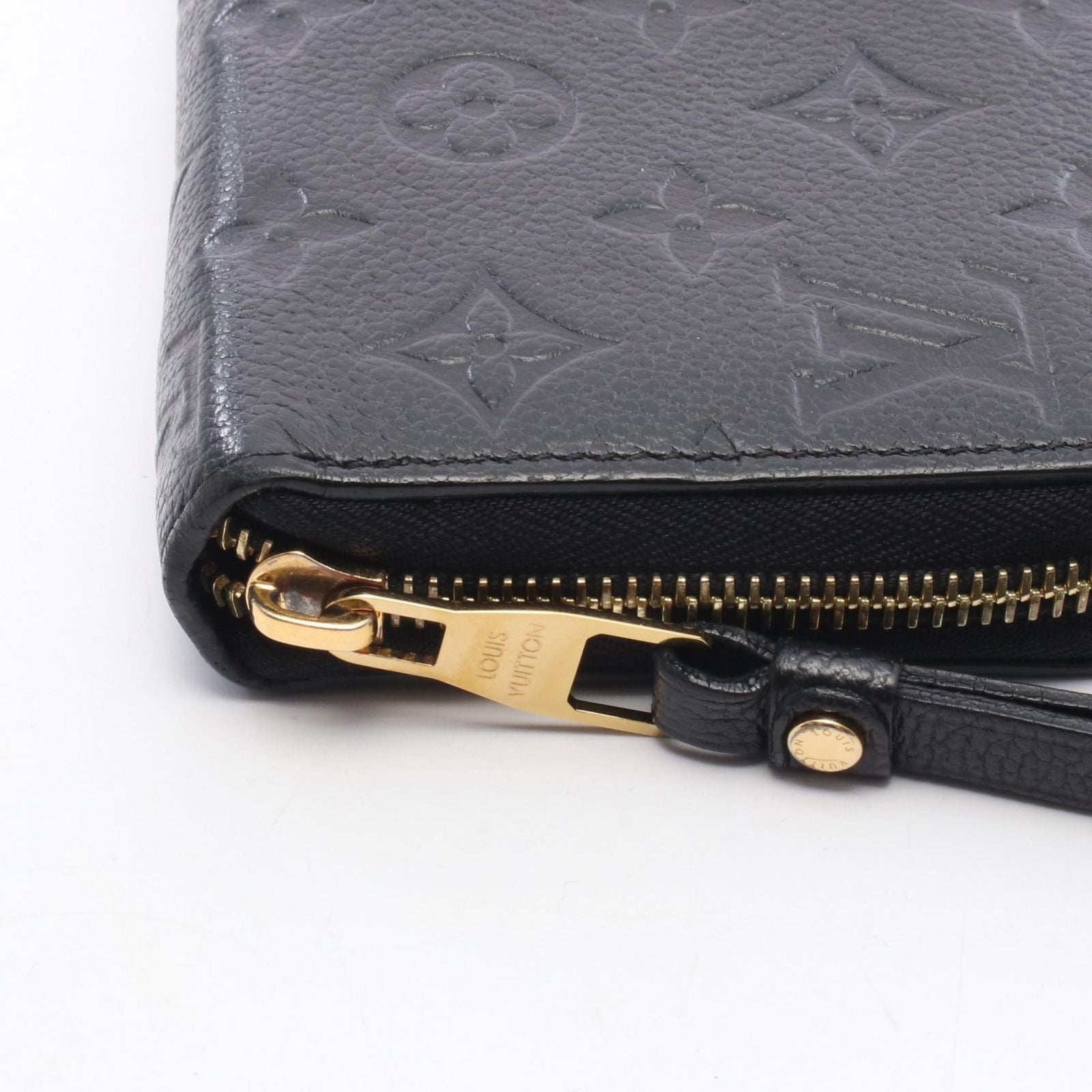 Louis Vuitton Round Wallet Zippy Noir Leather — view 7