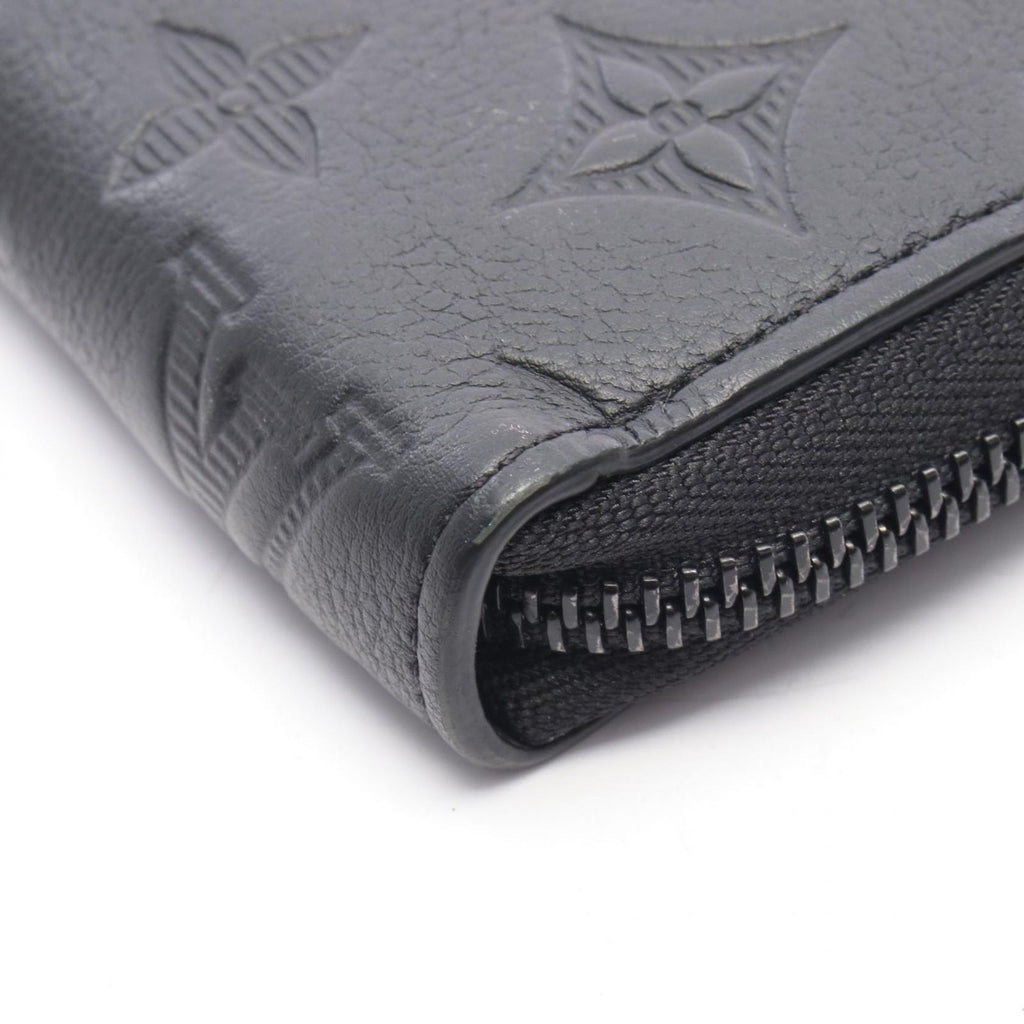 Louis Vuitton Round Wallet Zippy Horizontal Noir Leather — view 7