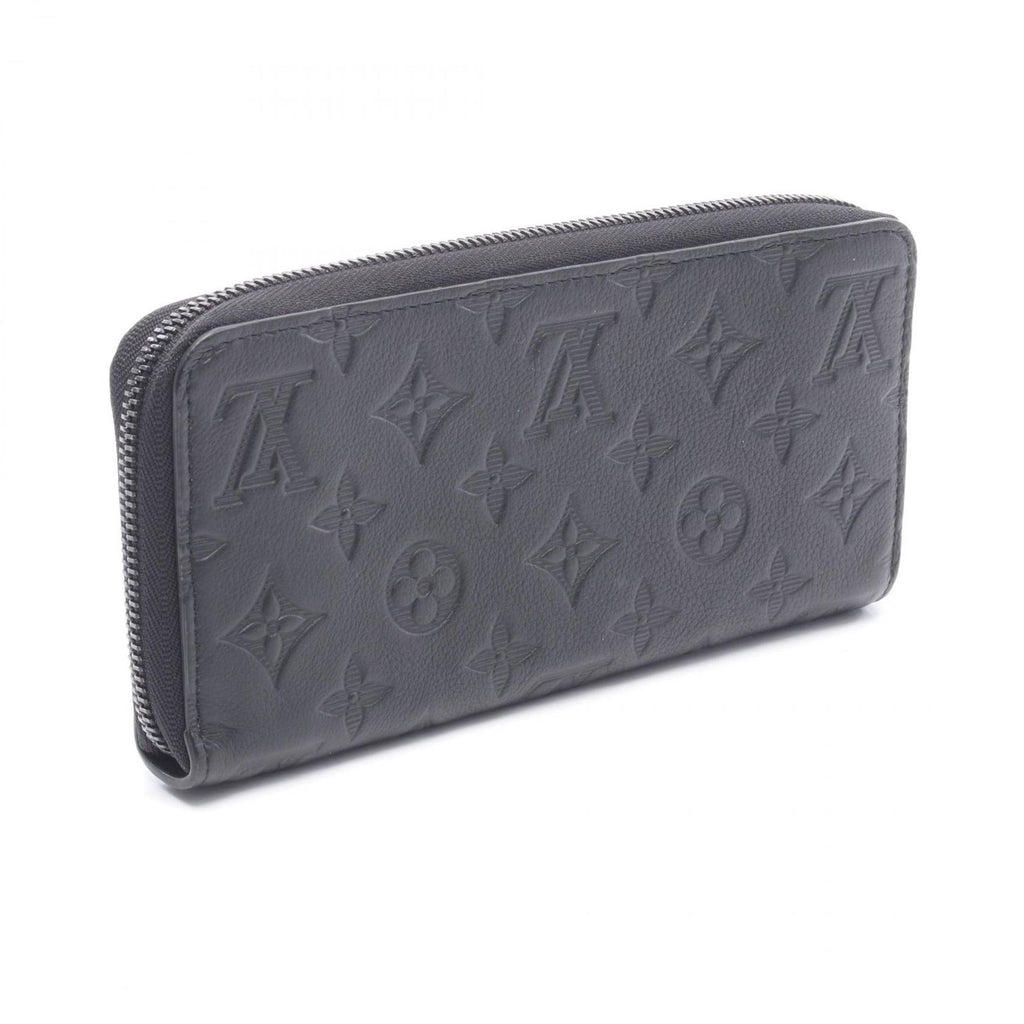 Louis Vuitton Round Wallet Zippy Horizontal Noir Leather — view 2