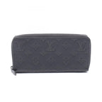 Louis Vuitton Round Wallet Zippy Horizontal Noir Leather