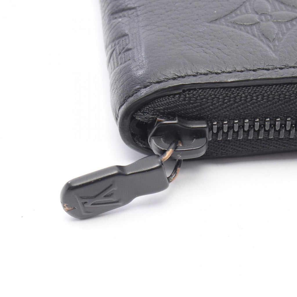 Louis Vuitton Round Wallet Zippy Horizontal Noir Leather — view 5