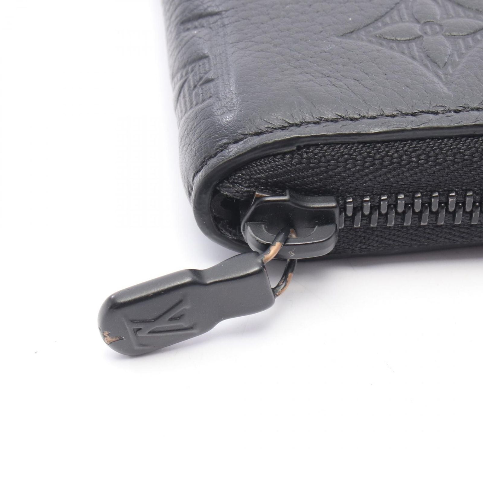 Louis Vuitton Round Wallet Zippy Horizontal Noir Leather — view 5
