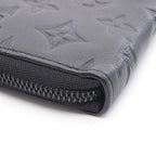 Louis Vuitton Round Wallet Zippy Horizontal Noir Leather — view 6