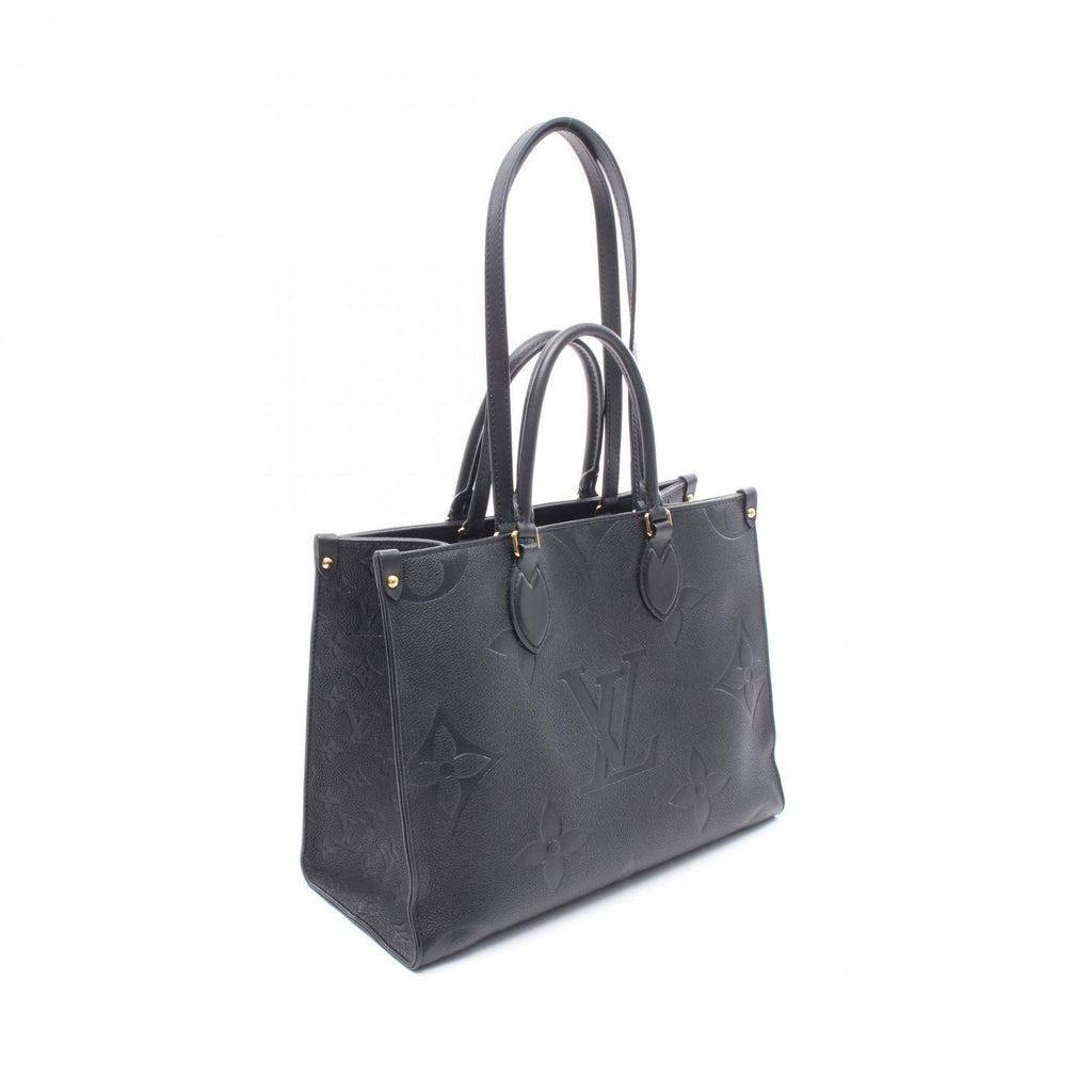 Louis Vuitton Tote On The Go MM Noir Leather — view 2