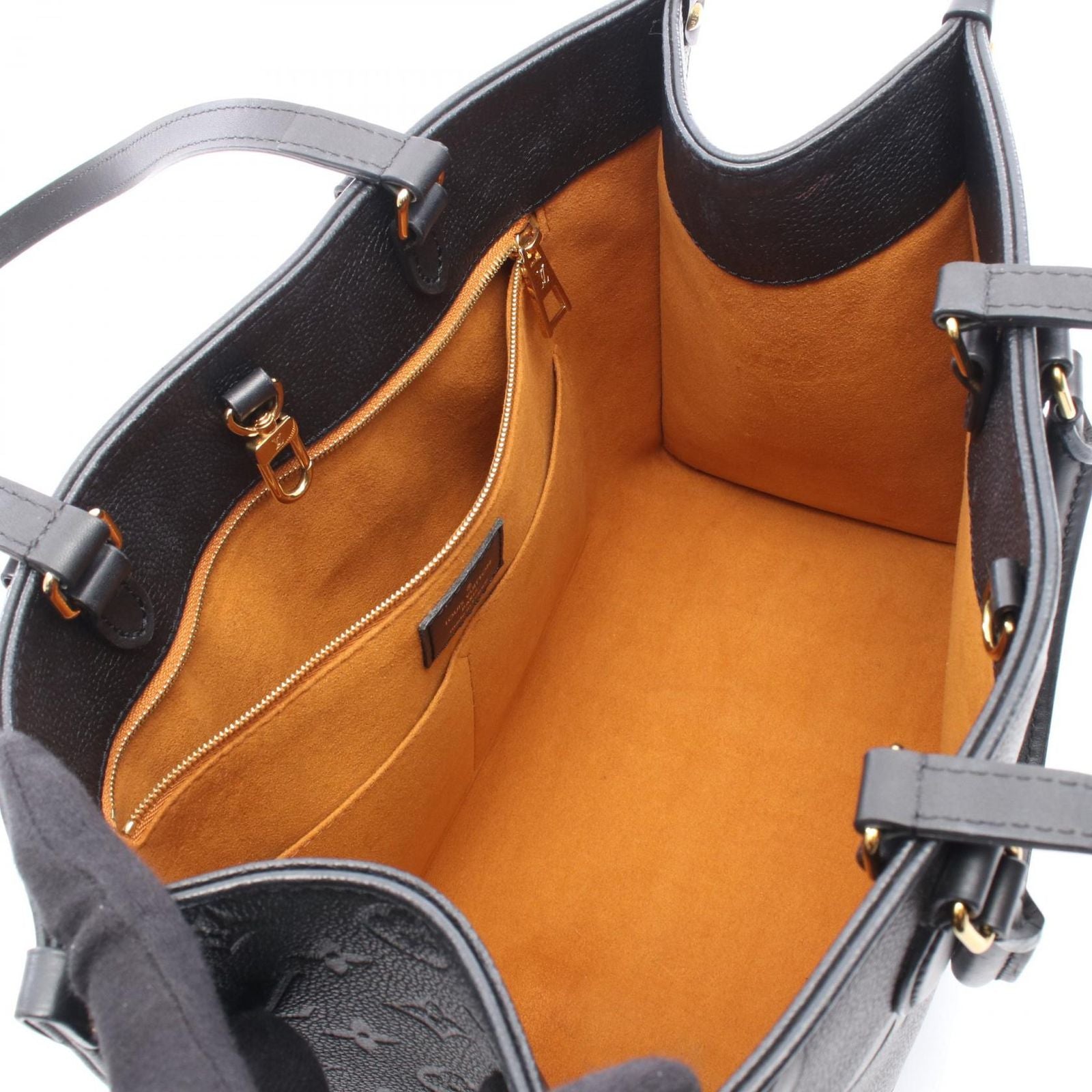Louis Vuitton Tote On The Go MM Noir Leather — view 3