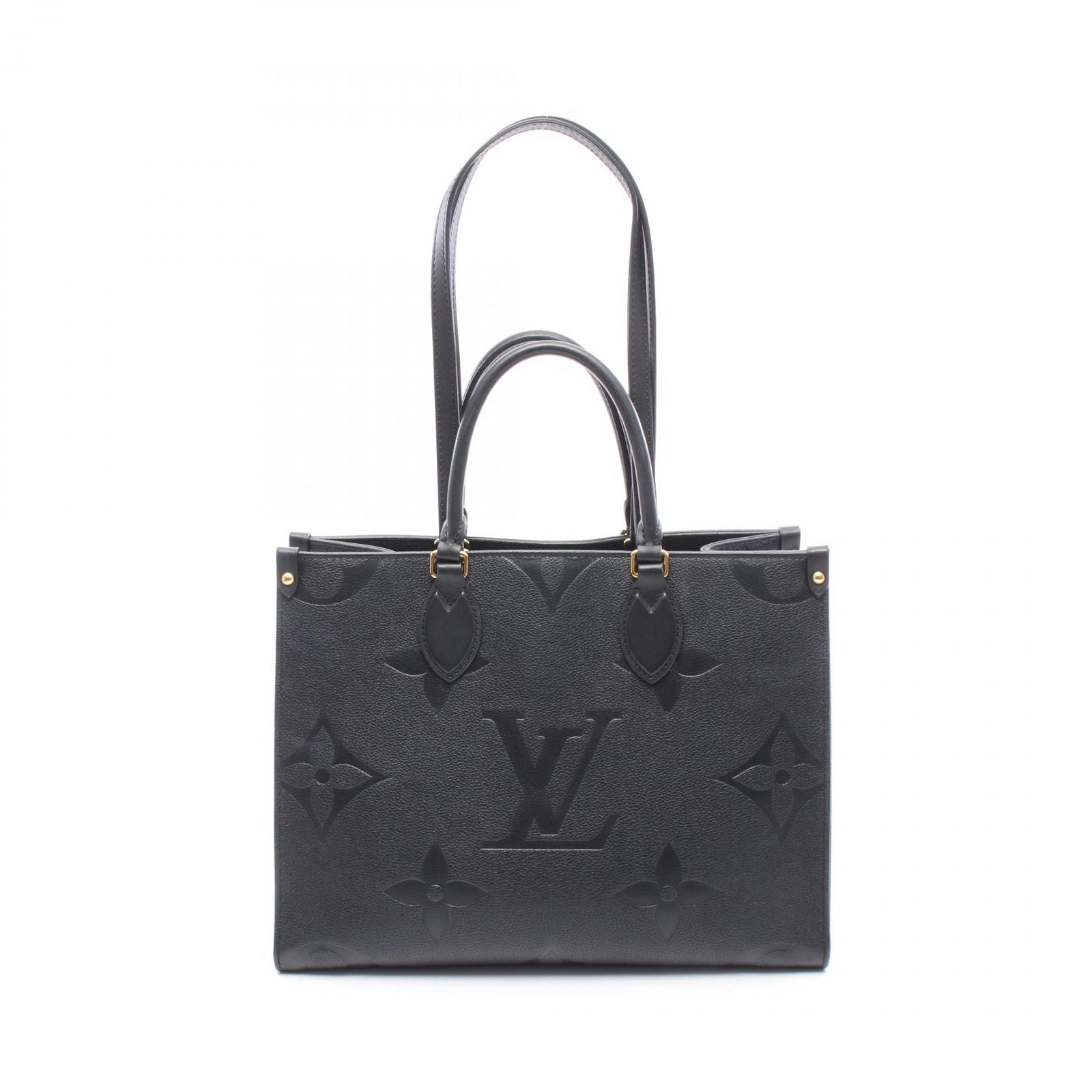 Louis Vuitton Tote On The Go MM Noir Leather