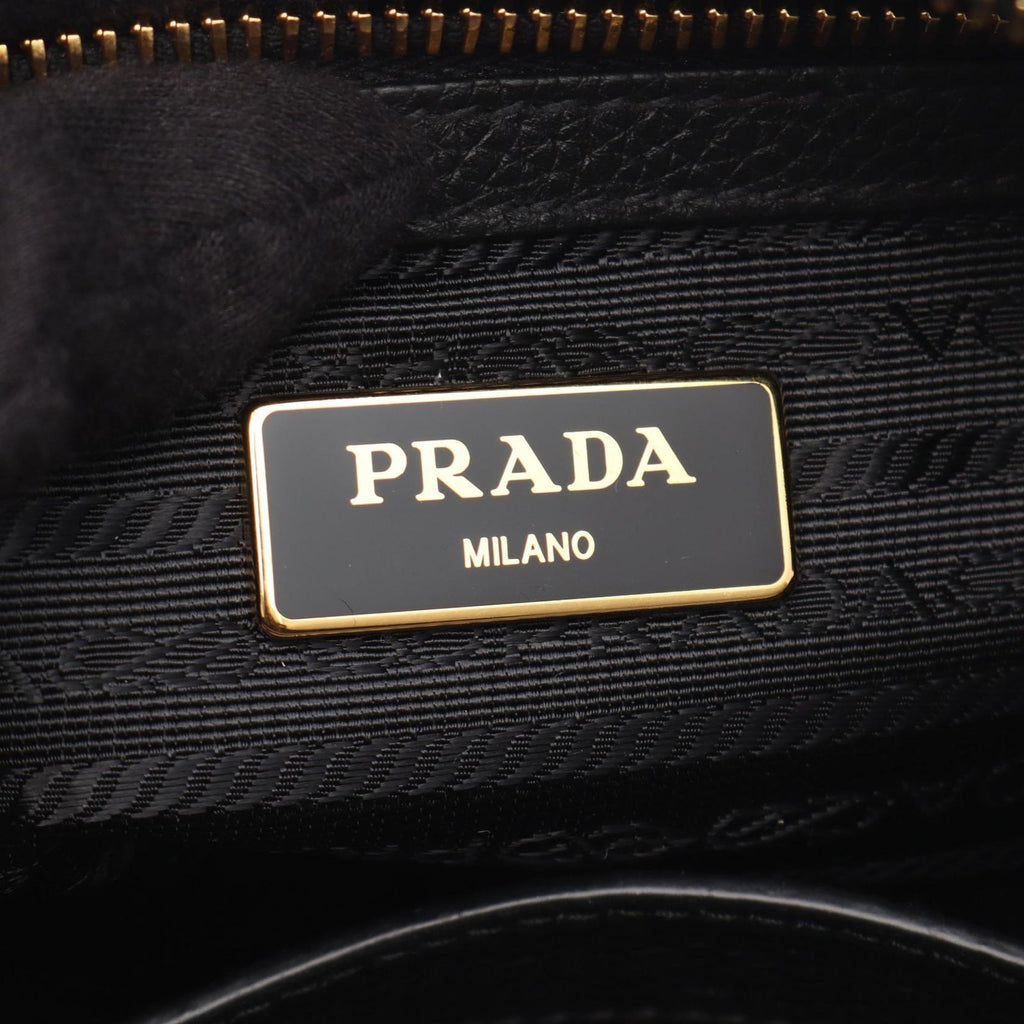 Prada Handbag Vitello Phenix 2-Way Black Leather — view 4