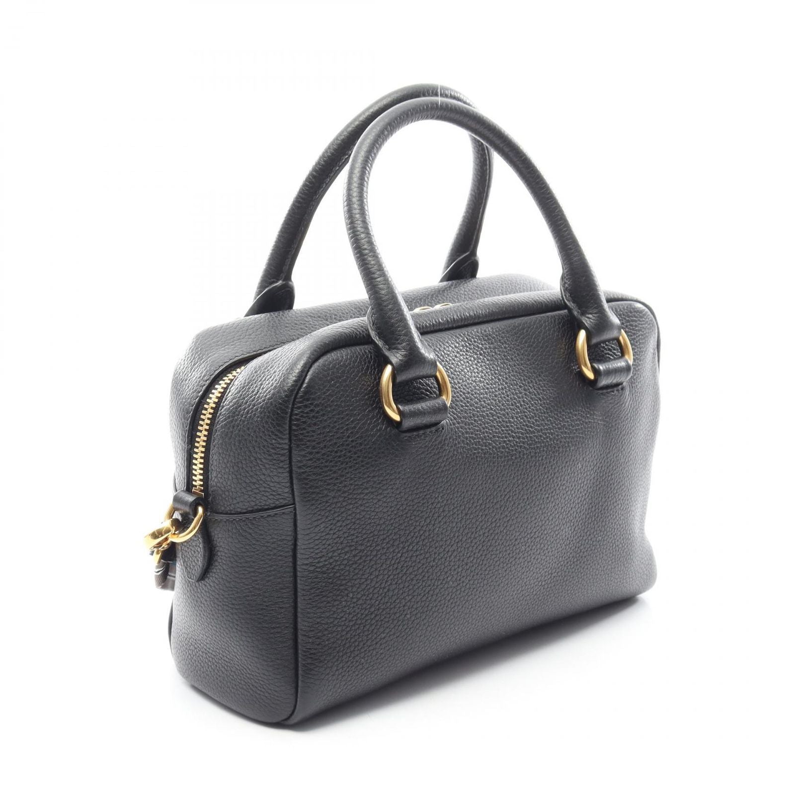 Prada Handbag Vitello Phenix 2-Way Black Leather — view 2