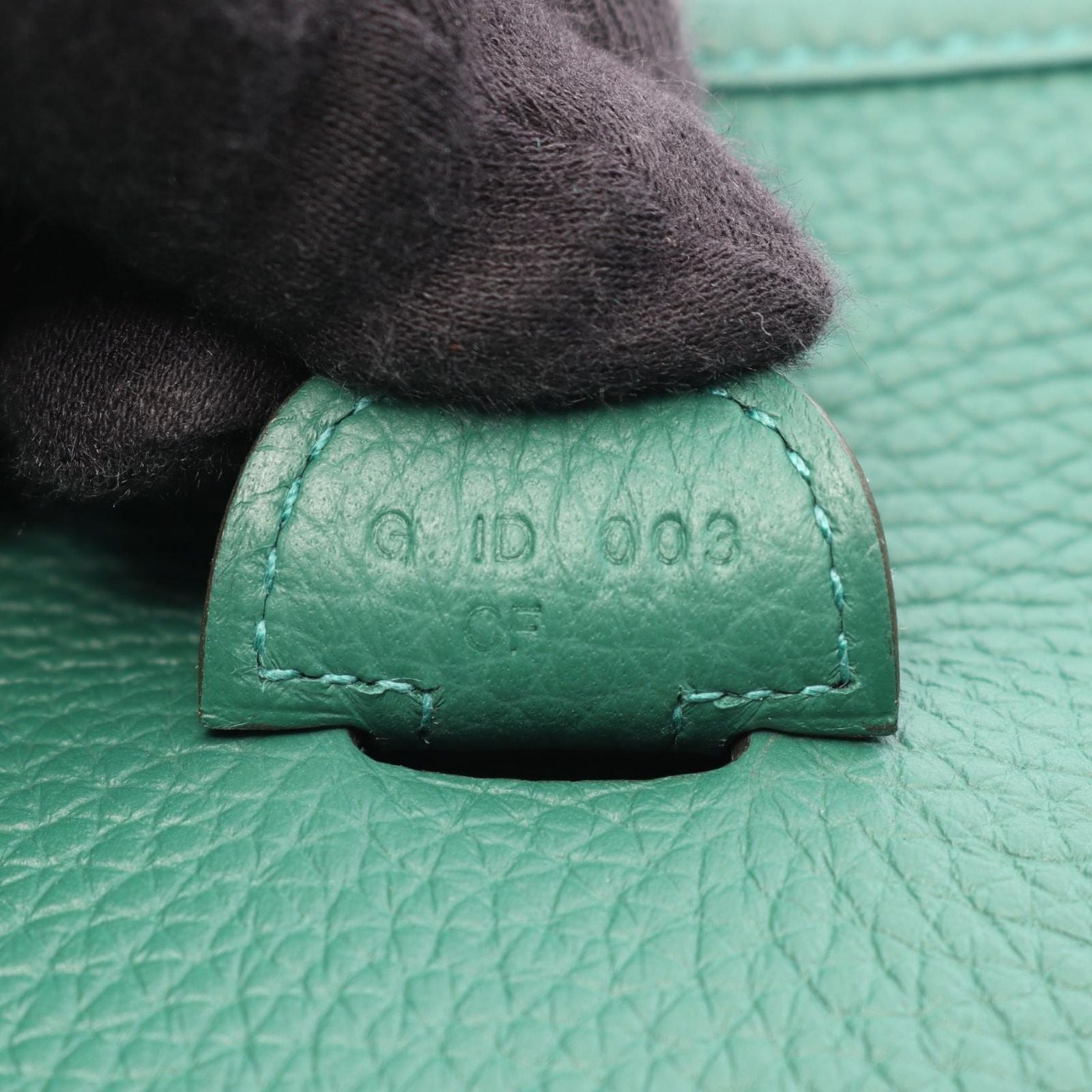 Hermes Shoulder Bag Evelyne 3 Trois PM Vert Vertigo Leather — view 5