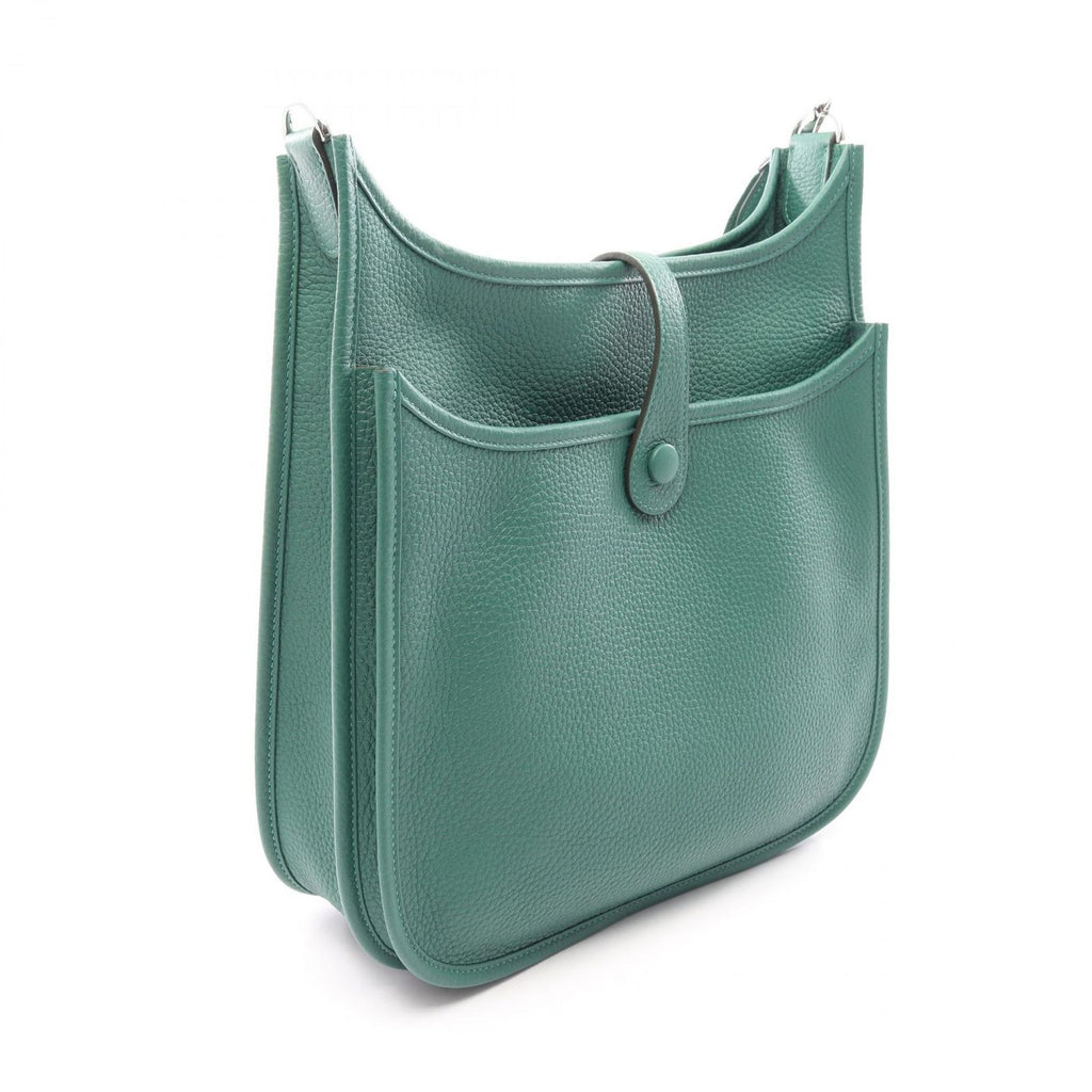 Hermes Shoulder Bag Evelyne 3 Trois PM Vert Vertigo Leather — view 2