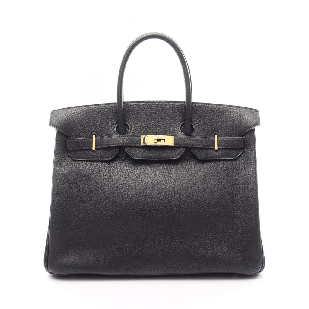 Hermes Handbag Birkin 35 Black Leather