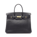 Hermes Handbag Birkin 35 Black Leather