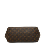 Louis Vuitton Monogram Neverfull MM Tote Brown Leather — view 3